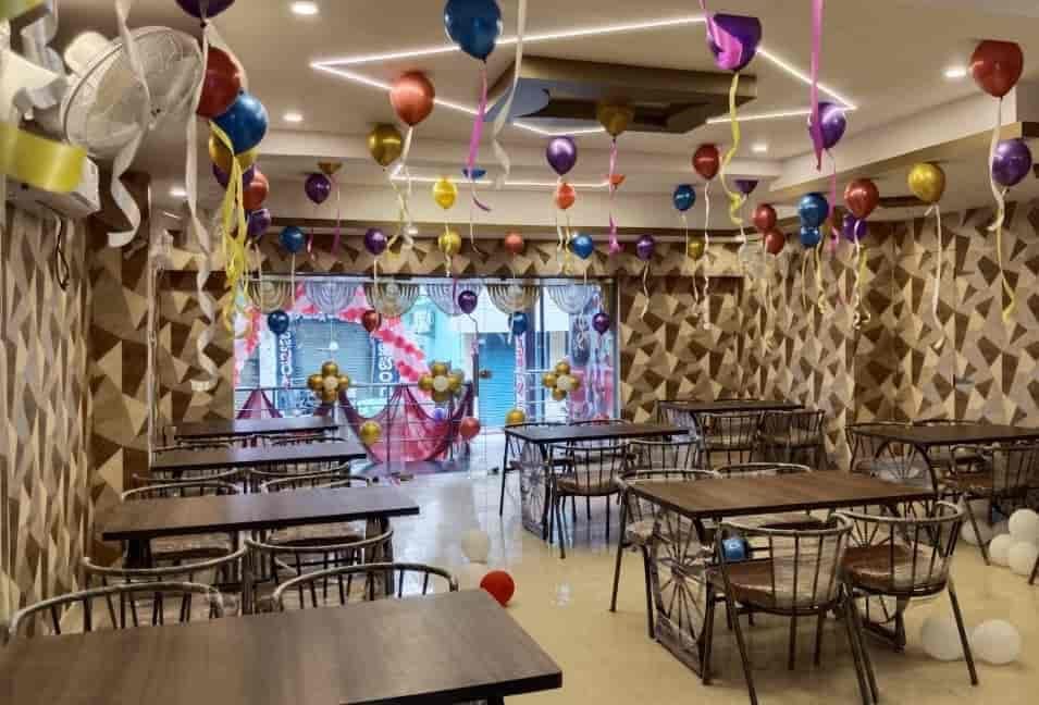 Crunchy Bites dining area decorated for a celebration